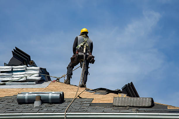 Professional Roofing technician working in Etna Green, IN